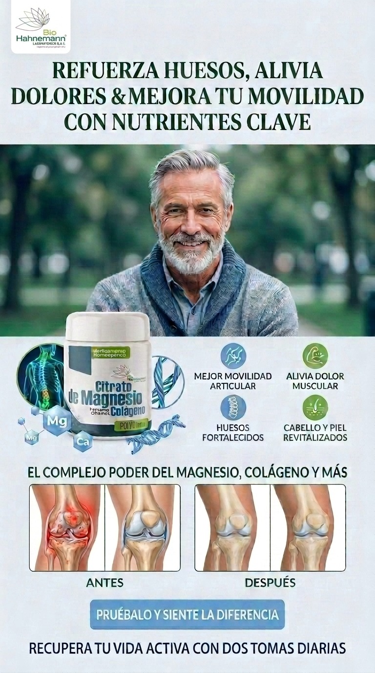 BIOCITRATO DE MAGNESIO+CARTILAGO+COLAGENO+SALES DE SCHUSSLER POLVO X 500GR - Image 3