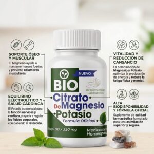 BIOCITRATO DE MAGNESIO+POTASIO FCO X 90 CAP